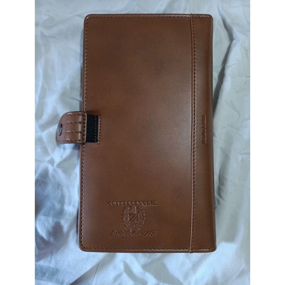 Cutter And Buck Passport Wallet Organizer Brown Leather Organizer (New No Box)